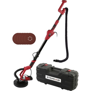 Slefuitor pentru pereti, tavane, plafoane si rigips (polizor pereti) cu brat telescopic Steinhaus PRO-DS750, 750W, 230mm, cutie de transport Slefuitor pentru pereti, tavane, plafoane si rigips (polizor pereti) cu brat telescopic Steinhaus PRO-DS750, 750W, 230mm, cutie de transport