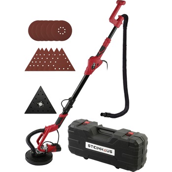 Slefuitor pentru pereti, tavane, plafoane si rigips cu brat telescopic Steinhaus PRO-DS710X2, 710W, 230mm, doua capete de slefuire, cutie de transport Slefuitor pentru pereti, tavane, plafoane si rigips cu brat telescopic Steinhaus PRO-DS710X2, 710W, 230mm, doua capete de slefuire, cutie de transport