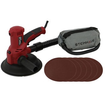 Slefuitor pentru pereti Steinhaus PRO-DS710, 710W, 180mm, sac colector Slefuitor pentru pereti Steinhaus PRO-DS710, 710W, 180mm, sac colector