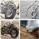 Placa metalica - Route 66 - Bike Map - 20x30 cm