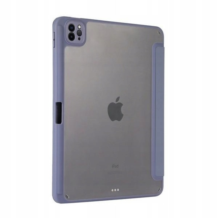 Etui pentru iPad Pro Beline Smart Stand 7EHCJI0EM, TPU/acril, cu spate transparent si functie stand, albastru, compatibil iPad Pro 13 (5. gen, 2024, M4)
