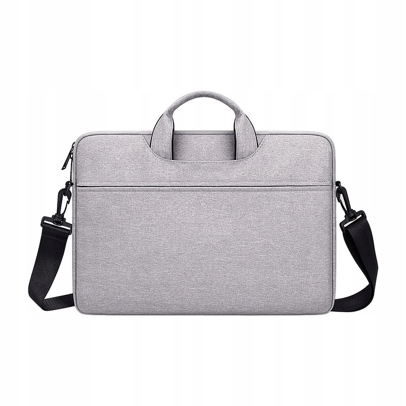 Devia, torba pentru laptop din poliester Justyle 15,4 cu protectie antisoc, rezistenta la apa, gri, 38 x 27 x 3 cm