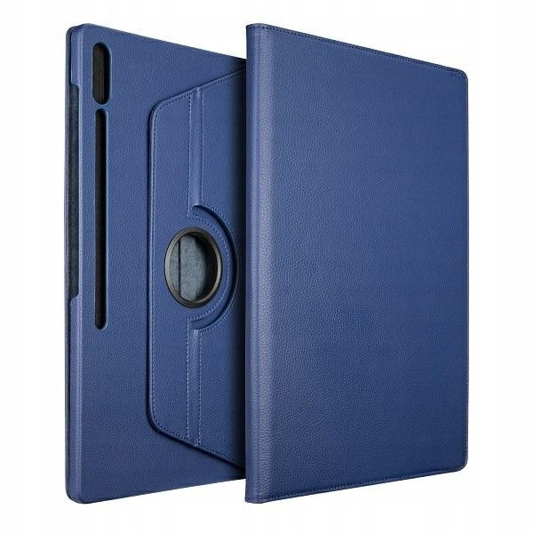 Husa cu clapeta Beline Smart ST4T5TWPG7Y1, pentru Samsung Galaxy Tab S9 Ultra, TPU si ecopiele, albastru inchis, suport reglabil