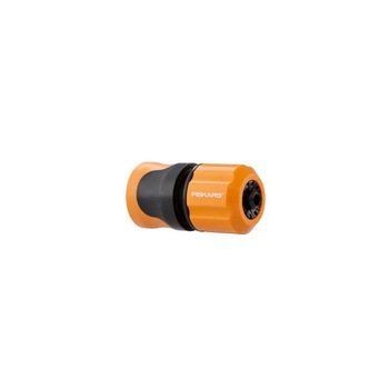 Conector furtun de gradina cu STOP Fiskars, 9mm-3/8'' Conector furtun de gradina cu STOP Fiskars, 9mm-3/8''