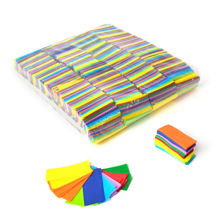 Punga de 1Kg cu confetti OH!Fx de 2x5 cm, vrac, multicolor