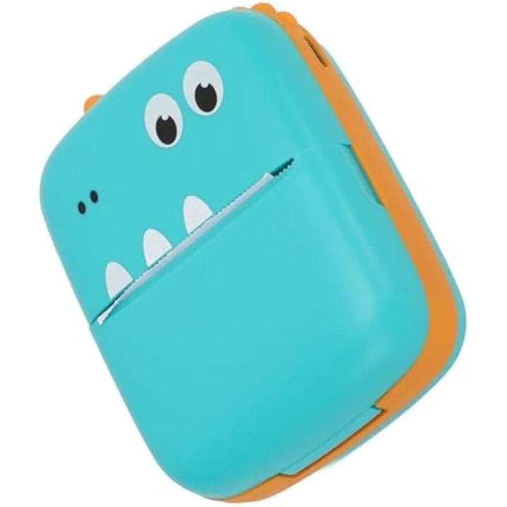 Mini hordozható Bluetooth hőnyomtató tintamentes, zsebnyomtató, 200dpi, fekete-fehér nyomtatás, újratölthető otthon tanuló diákoknak
