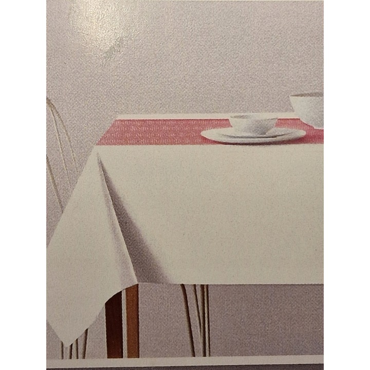 W0LECJSRAY3 asztali futó, foltálló, 100% poliészter, Oeko-Tex minősítésű, rózsaszín, 40 x 150 cm