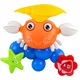 LEAN Toys 22OIWJPTI0H fürdőjáték, interaktív rák szökőkúttal, tapadókorongokkal és mozgó elemekkel, többszínű, 29 x 9 x 27 cm