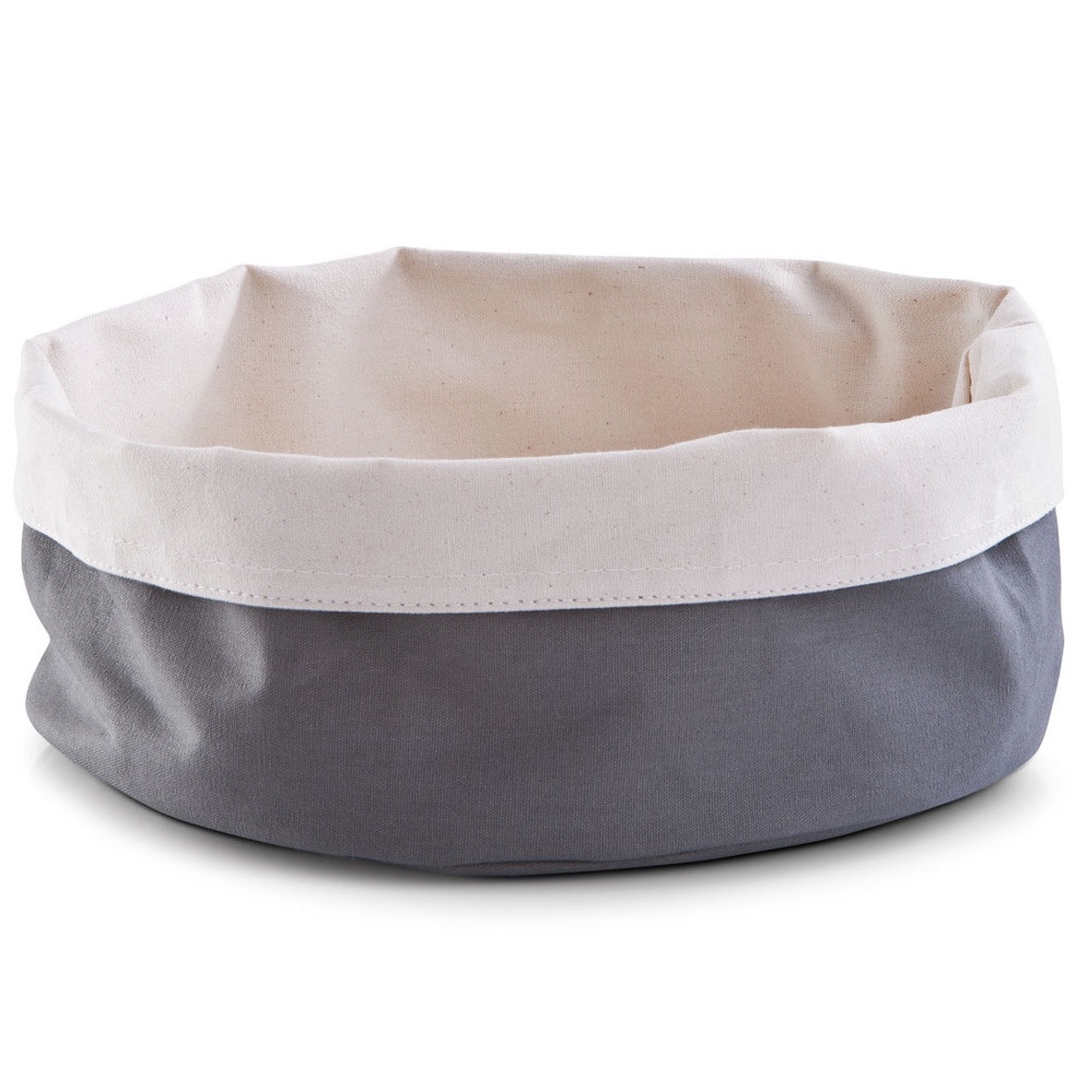 Cos de paine Zeller, 25x13 cm, Crem/Gri