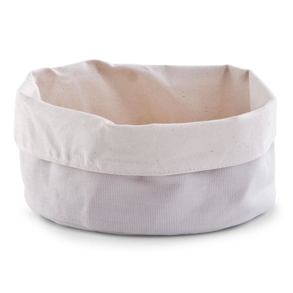 Cos pentru paine, Zeller, Bumbac, 12 x 20 cm, Alb