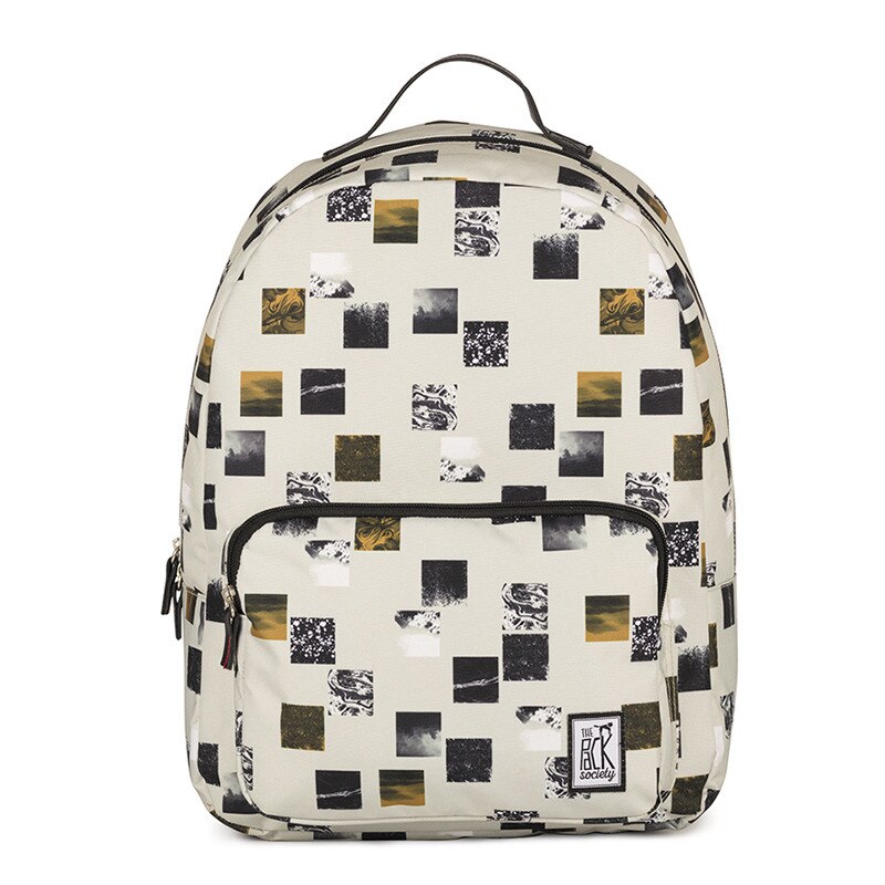 Rucsac The Pack Society alb imprimat