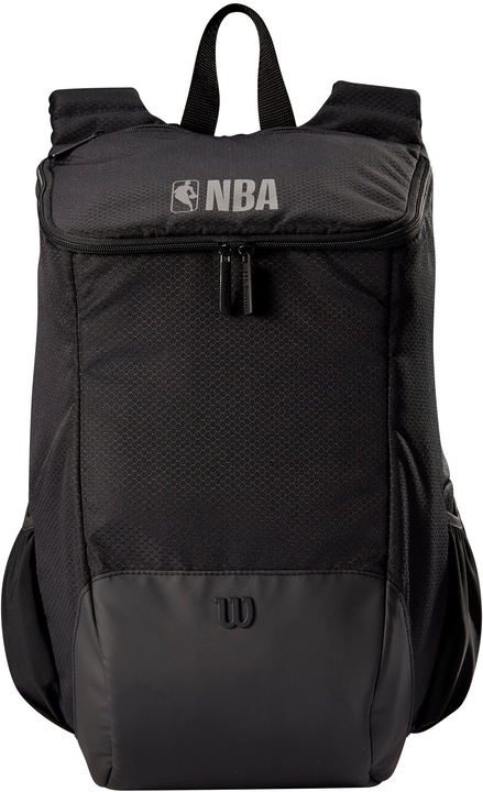 Wilson, раница от 100% полиестер NBA Authentic XODIWF5WOA с подплатени презрамки, подсилена основа, голямо отделение, черна, 28 x 22 x 43 см