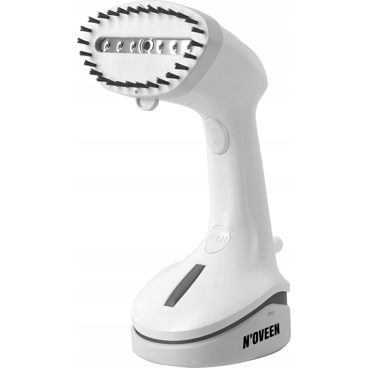 Aburitor de haine N'oveen HGS340, 1100 W, rezervor 350 ml, abur continuu 20 g/min, jet abur 20 g/min, fara talpa, alb