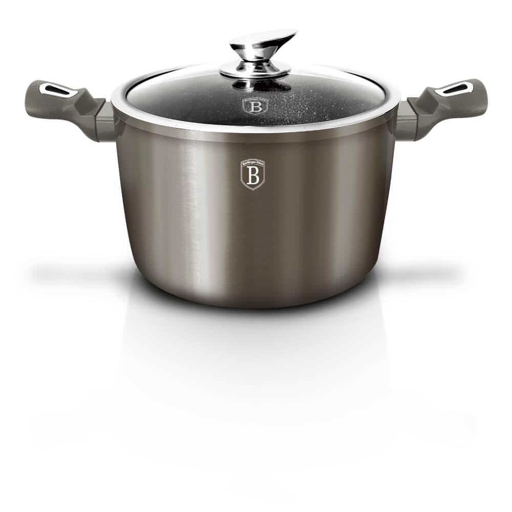 Oala cu capac 20 cm Carbon Metallic Line Berlinger Haus BH 1246N