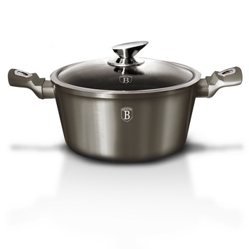 Oala cu capac 28 cm Carbon Metallic Line Berlinger Haus BH 1236N Oala cu capac 28 cm Carbon Metallic Line Berlinger Haus BH 1236N