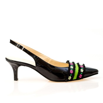 Pantofi dama, Thea Visconti, lac negru, toc 4,5 cm, Negru Pantofi dama, Thea Visconti, lac negru, toc 4,5 cm, Negru