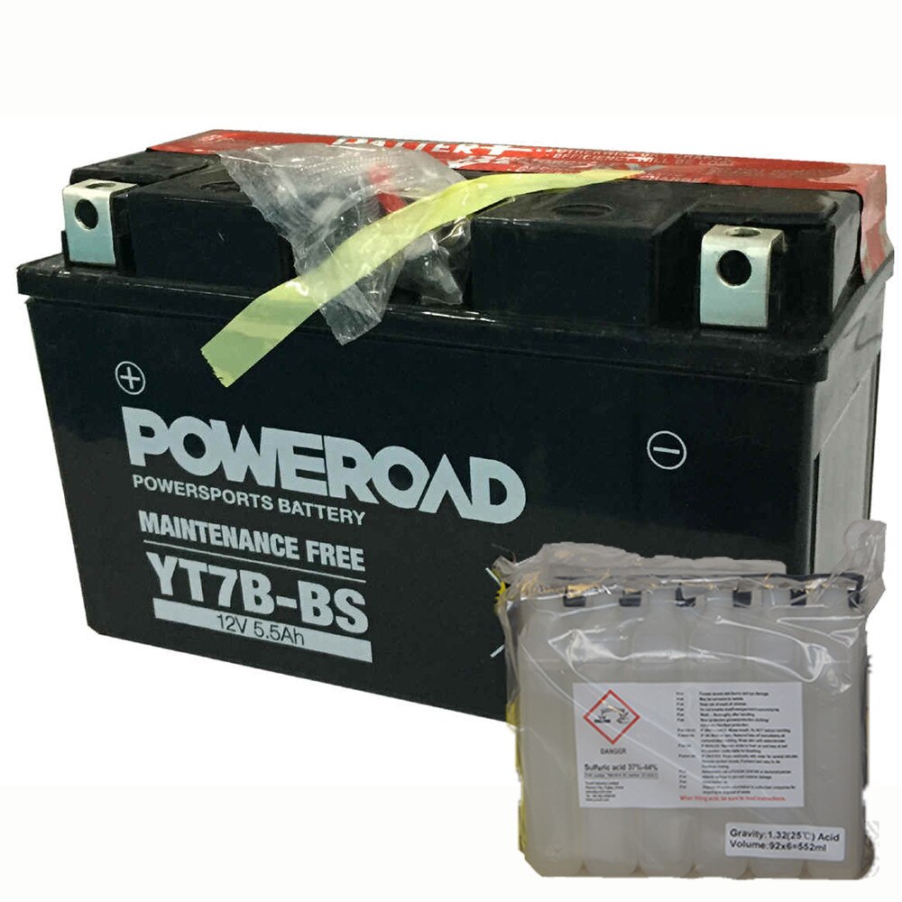 Baterie moto 12V 5.5Ah Yucell Power Road YT7B-BS fara intretinere MF