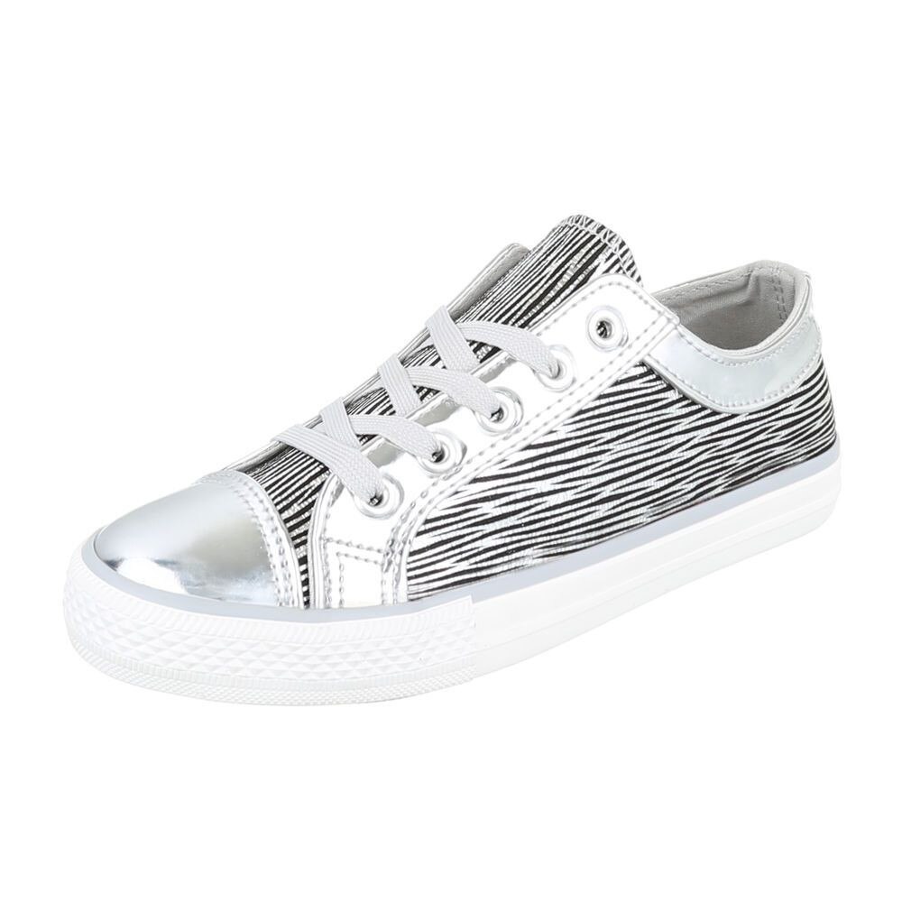 Tenisi casual fete Argintiu