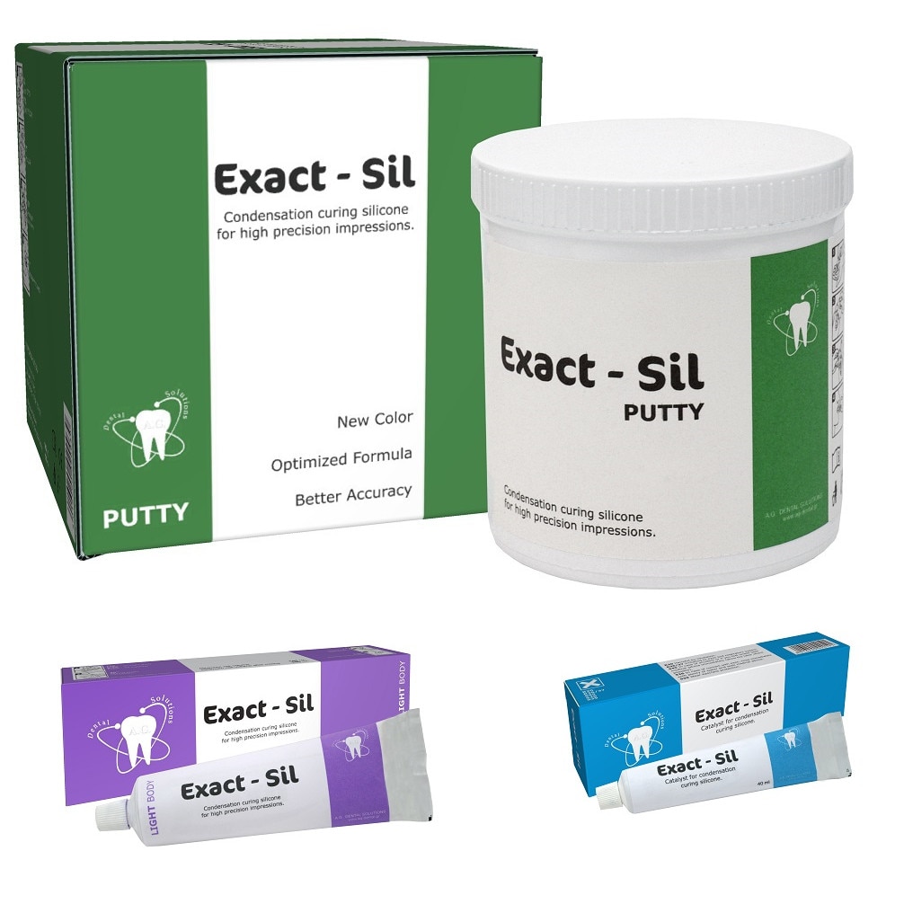 Material de amprenta, ExactSil Kit, Putty(solid) 900 ml + Light Boddy(activator) 140 ml+ Catalizator 40 ml