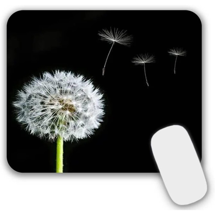 Mousepad Mic 24x20x0.3 cm Negru, Anti-Alunecare, Model