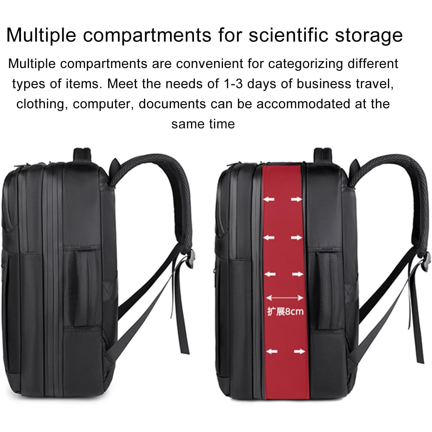 Rucsac Vacuum Compresie 36L-55L cu Pompa, Extensibil, Port Incarcare