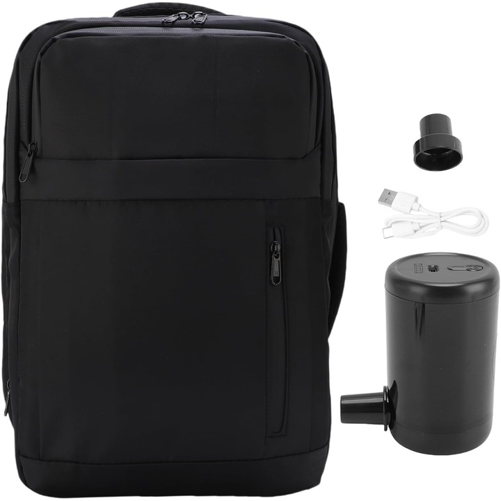 Rucsac Vacuum Compresie 36L-55L cu Pompa, Extensibil, Port Incarcare