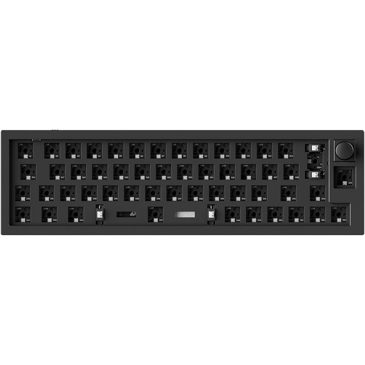 Механична клавиатура Q9 RGB ISO Алуминий Черен с въртящ се бутон