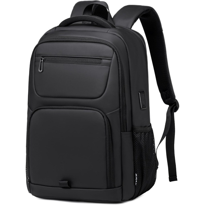 Rucsac Laptop Business 35L Negru, Incarcare USB, Impermeabil, pentru 16 inch