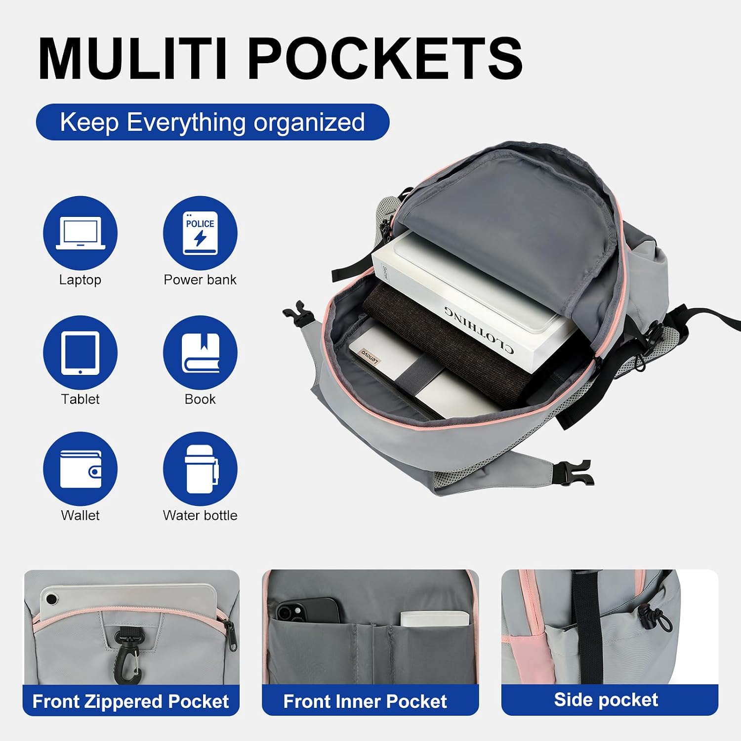 Rucsac Laptop 32L Barbati Femei Impermeabil Calatorie Birou
