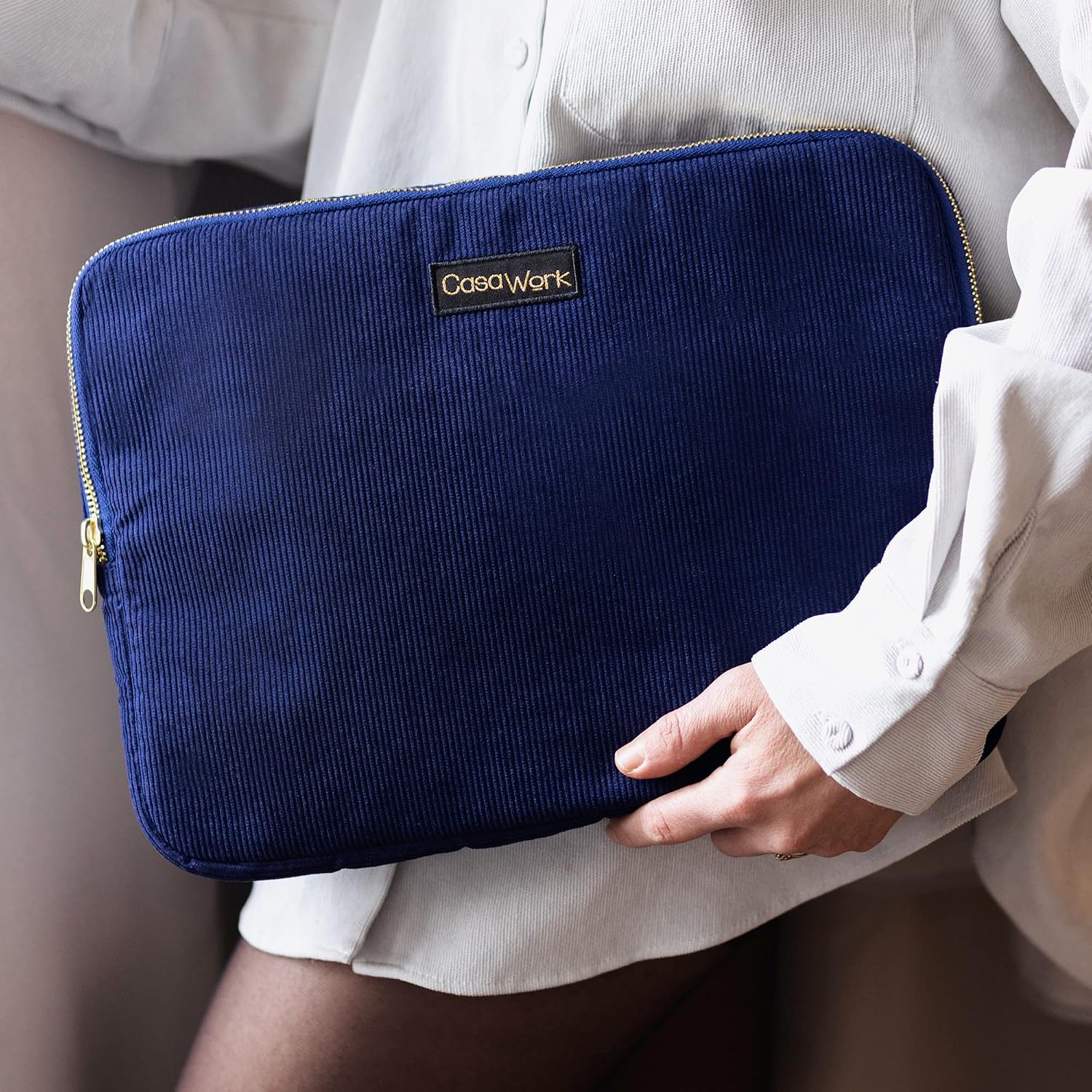 Husa Viquel Velvet Albastru pentru Laptop 13 inch
