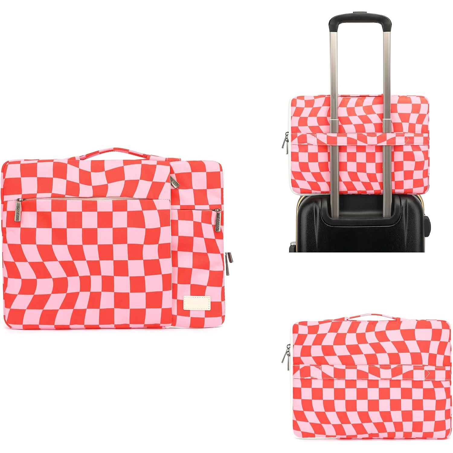 Geanta Laptop 360° Protectie, 3 Buzunare, Maner si Curea Bagaj