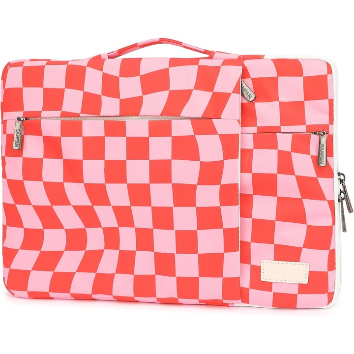 Geanta Laptop 360° Protectie, 3 Buzunare, Maner si Curea Bagaj