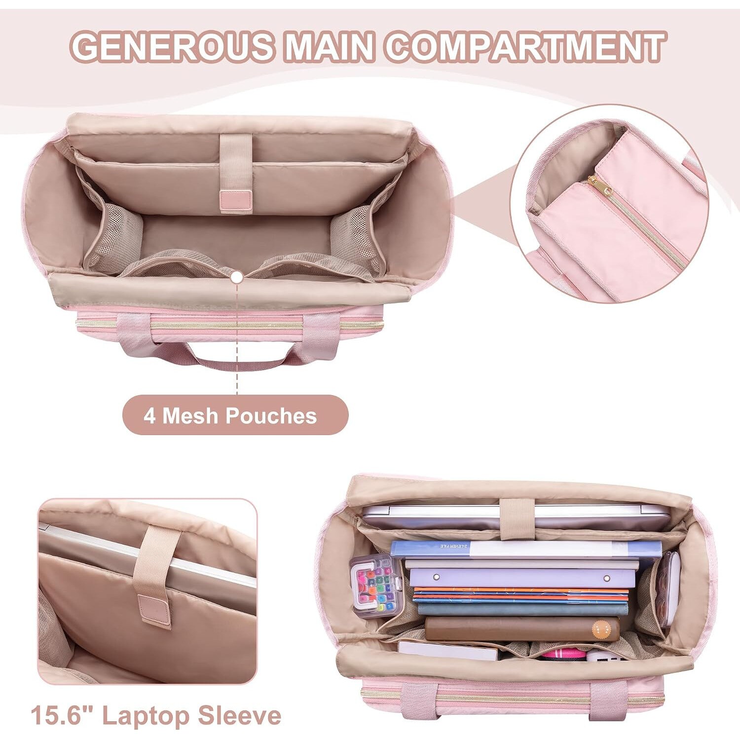 Geanta Profesor Femei, Organizator Fisiere, Laptop 15.6", Eleganta