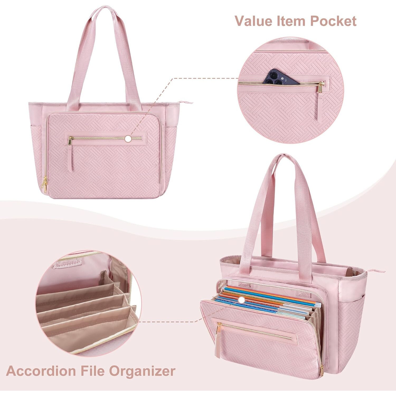 Geanta Profesor Femei, Organizator Fisiere, Laptop 15.6", Eleganta