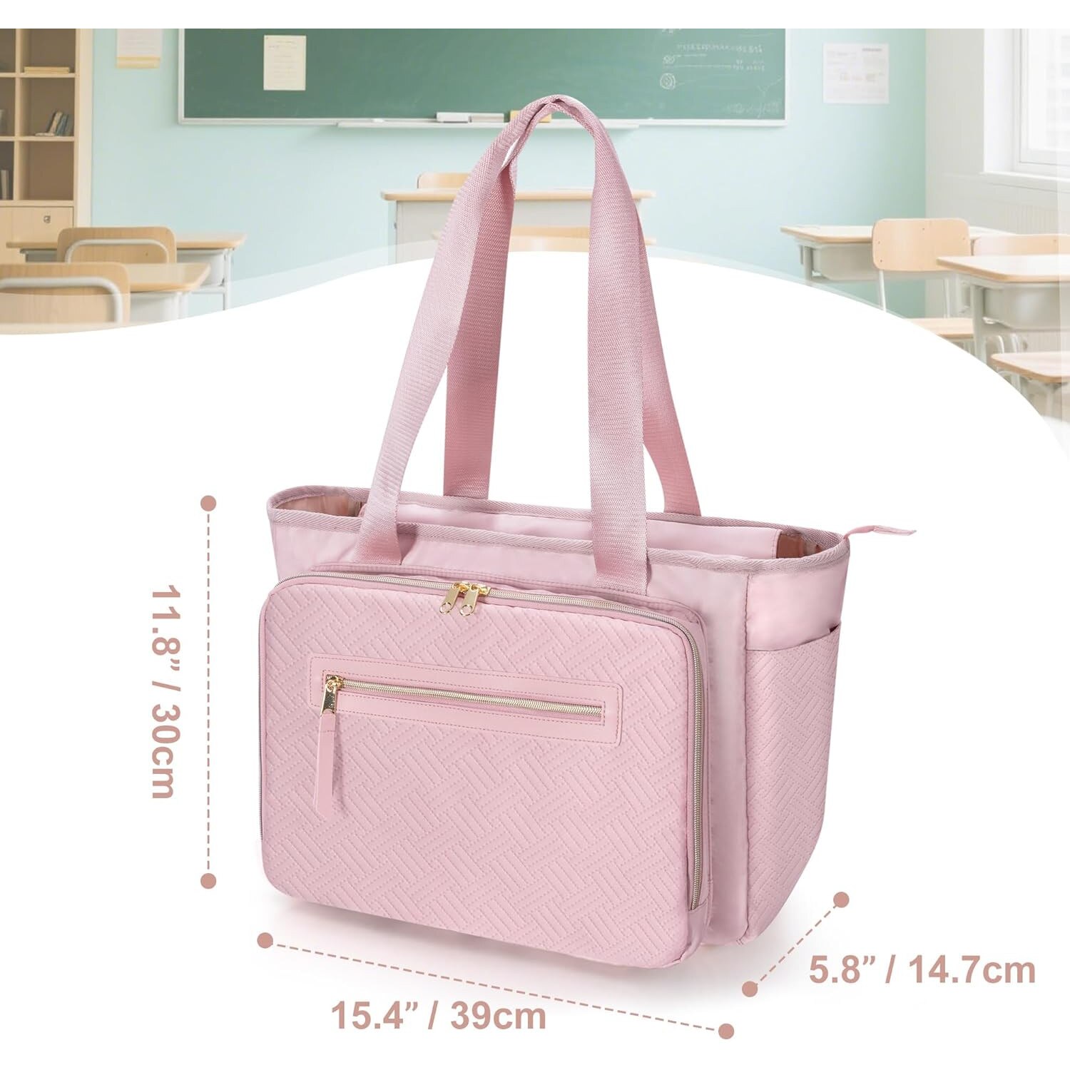 Geanta Profesor Femei, Organizator Fisiere, Laptop 15.6", Eleganta