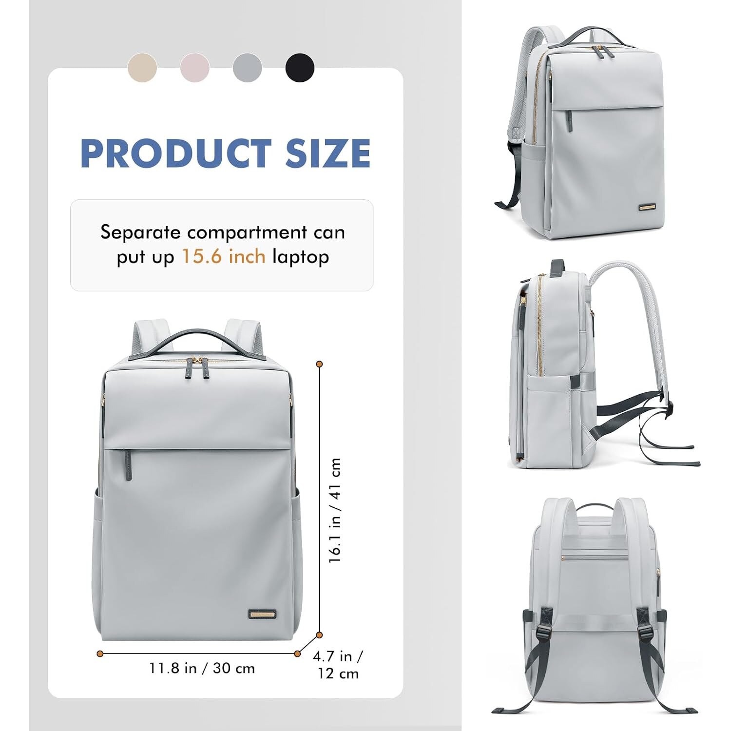 Rucsac Laptop Femei 15.6 inch, Impermeabil, Multifunctional, Elegant