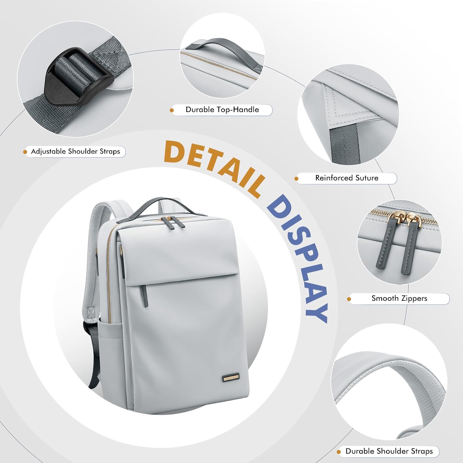 Rucsac Laptop Femei 15.6 inch, Impermeabil, Multifunctional, Elegant