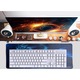 Подложка за мишка Gaming XL 60x30cm, Противоплъзгаща, Защита за бюро, Сребърен дракон
