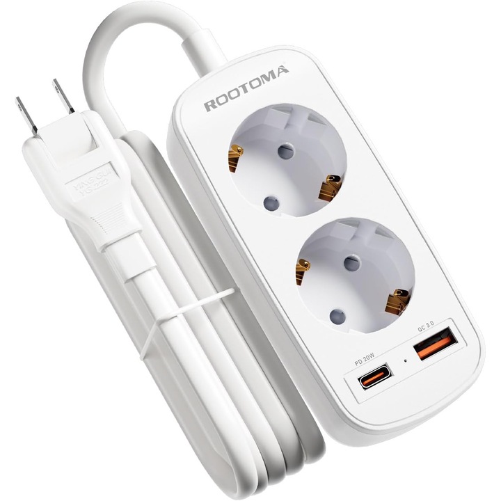 Adaptor Priza Japonia cu Incarcare Rapida PD20W USB, Cablu 1.5m