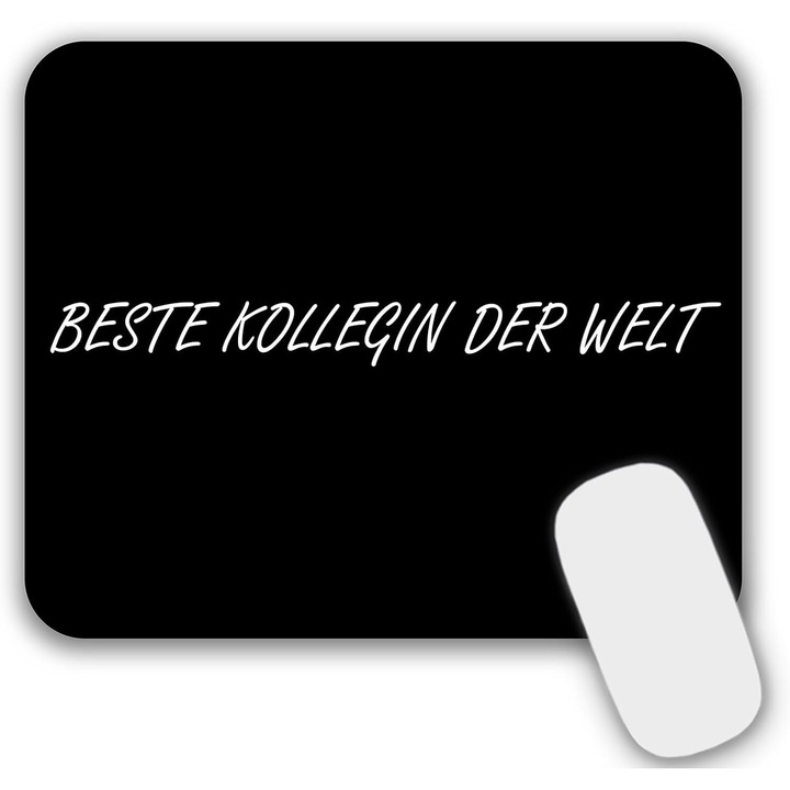 Mouse Pad Mic Negru 24x20cm, Suprafata Neteda, Antiderapant