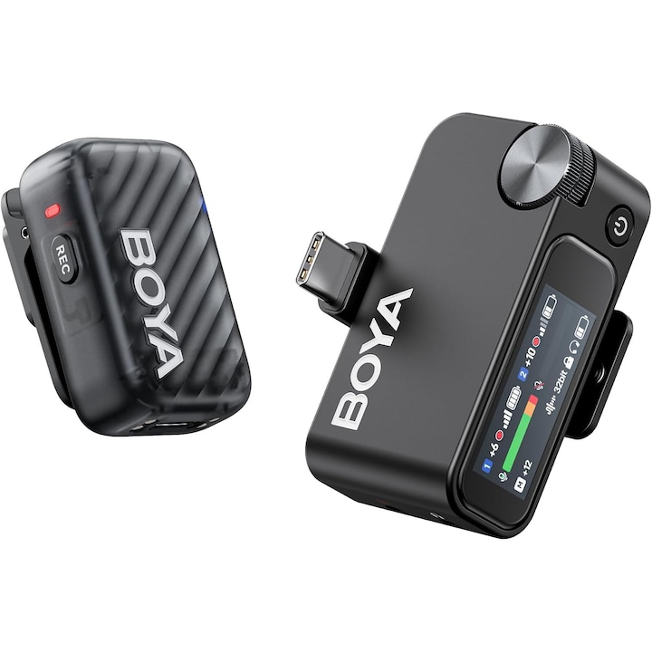Безжичен микрофон BOYA BOYAMIC 2 за телефон, камера - Hi-Fi звук