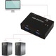 VGA kapcsoló 2 portos, 2 PC 1 monitorhoz, USB, Plug and Play
