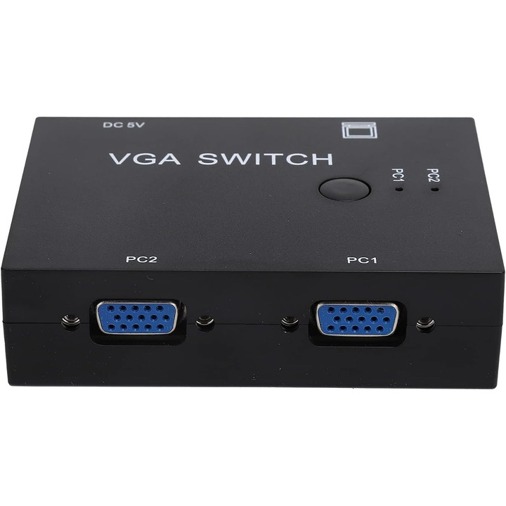 VGA kapcsoló 2 portos, 2 PC 1 monitorhoz, USB, Plug and Play