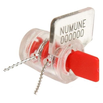 Set sigiliu din plastic cu rotor pentru sigilare contor electric gaz sau apometru 100 buc rosu Set sigiliu din plastic cu rotor pentru sigilare contor electric gaz sau apometru 100 buc rosu