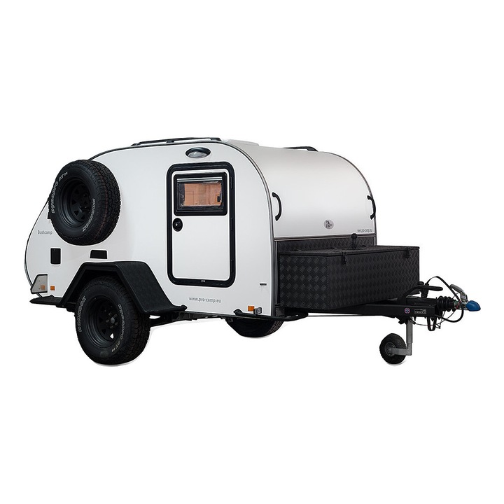 Mini rulota ProCamp Bushcamp Premium, Alb - eMAG.ro