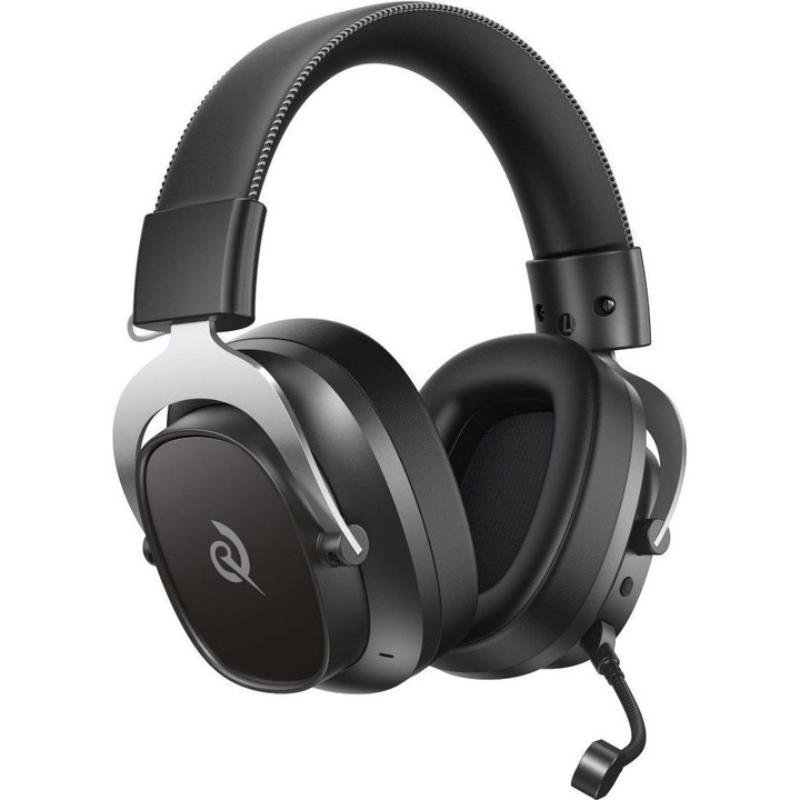Casti gaming QCY Heroad VT200 Pro (QCY-H8GM), tri-mode USB/2.4GHz/Bluetooth 6.0, 7.1 Surround, drivere 53 mm neodim, microfon omnidirectional cu mute, negru