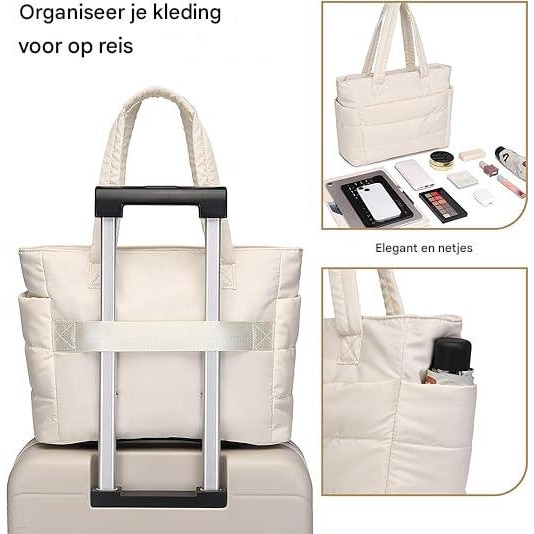Geanta de umar din nylon, multi-compartimente, usoara, pentru laptop si calatorie, gri, 44 x 15 x 50 cm