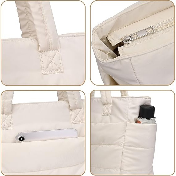 Geanta de umar din nylon, multi-compartimente, usoara, pentru laptop si calatorie, gri, 44 x 15 x 50 cm