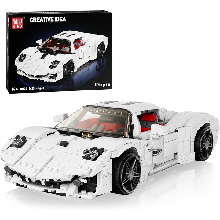Set Blocuri Constructie Masina Sport Super Mould King 10196 - 1423 Piese