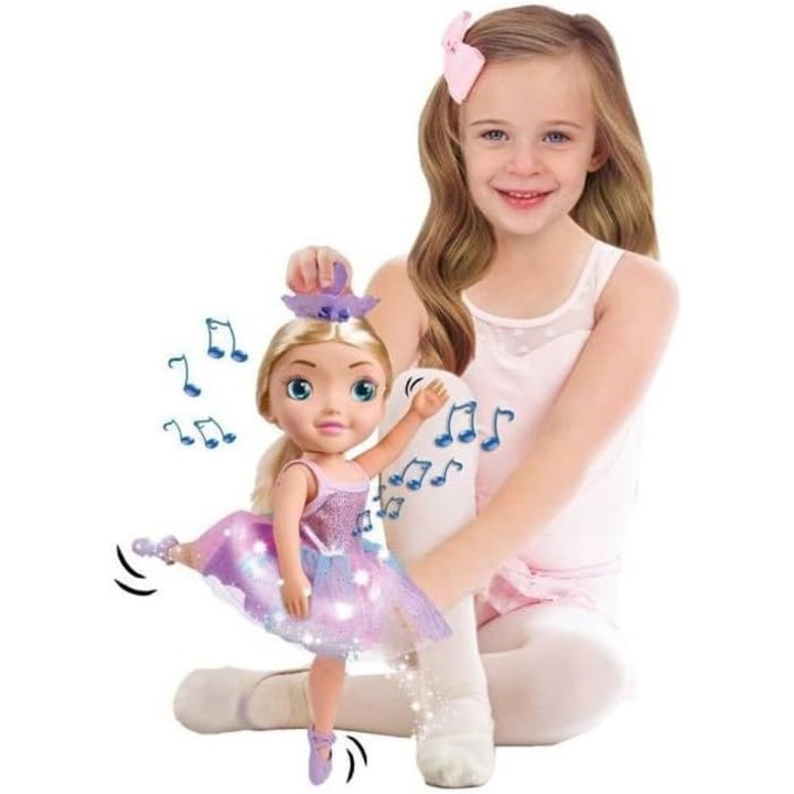 Papusa Balerina Dansatoare 45 cm cu Muzica si Lumini